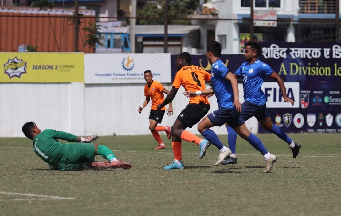 ए डिभिजन लिगमा एपीएफ र संकटा विजयी 